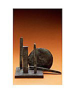 Bronze sculpture titled Stonehenge 