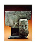 Bronze sculpture titled platos cave 