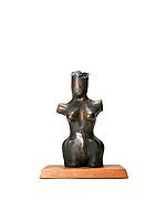 Bronze sculpture titled the great goddess