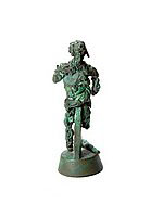 Bronze sculpture titled Herakles with Club on Ground